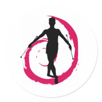 TWIRLER SWIRL PINK/BLACK STICKERS