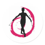 TWIRLER SWIRL PINK/BLACK STICKERS