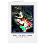 Twirling Heart Anniversary Card cards
