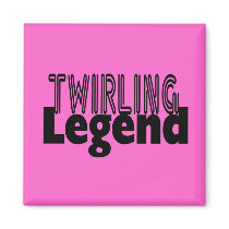 Twirling Legend Fridge Magnet