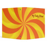 Twirly Sunburst Pattern Binder Template