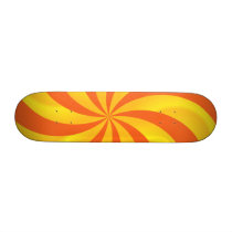 Twirly Sunburst Pattern Skateboard