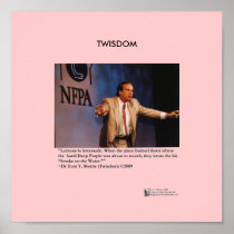 Twisdom Poster W/Tom V Morris "Lemonade" Quote