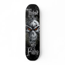 biker, bones, cross, cult, dark, devil, dragon, evil, fantasy, fire, gargoyle, gothic, grim, reaper, head, skull, skulls, Skateboard with custom graphic design