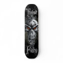 Twist of Fate Skull Skateboard