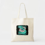Twisted 1 Aqua Blue Tote Bag