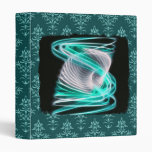 Twisted 1 Aqua Blue Vinyl Binder