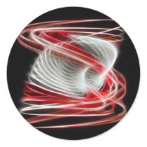 Twisted 1 Red Stickers