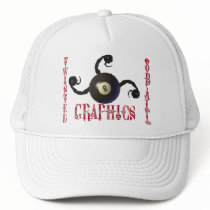 TWISTED 8BALL GRAPHICS LOGO MESH HATS
