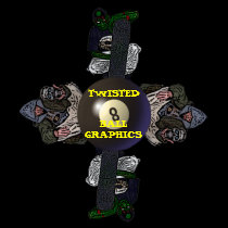 TWISTED 8BALL GRAPHICS SHOPKEEPER T t-shirts