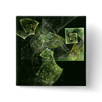 Twisted Balance Abstract Art Button (square)