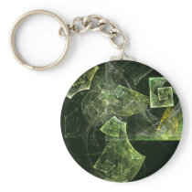 Twisted Balance Abstract Art Keychain