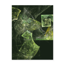 Twisted Balance Abstract Art Postcard