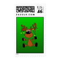 Twisted Christmas Moose postage