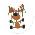 Twisted Christmas Moose stickers by cimmerrian Twisted Christmas Moose stickers