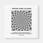 Twisted Cord Illusion (False Spiral) Fridge Magnets