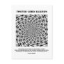 Twisted Cord Illusion (False Spiral) Post Card