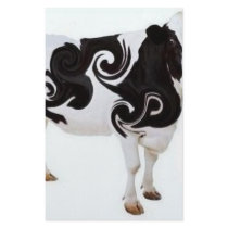 Twisted Cow Design Personalized Stationery