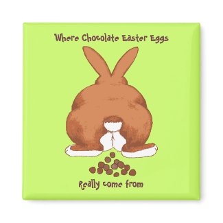 Twisted Easter Bunny Magnet magnet
