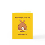 Twisted Easter Bunny Notecard