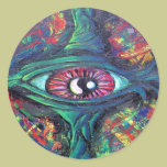Twisted Eye Oil Painting stickers stickers