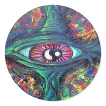 Twisted Eye Oil Painting stickers