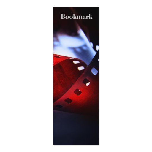 Twisted Film Bookmark Business Card (front side)