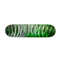 Twisted Green Skateboard by LeslieBattjes Twisted Green Skateboard