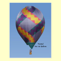Twisted Hot Air Balloon postcards