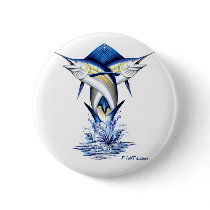Twisted Marlins buttons by FishTsdotcom Twisted Marlins buttons