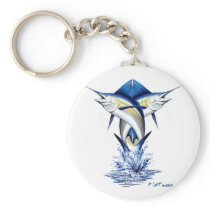 Twisted Marlins Jumping Key Chains