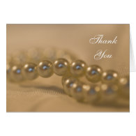 Twisted Pearls Bridesmaid Thank You Note Card