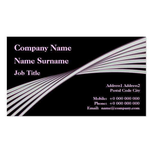 Twisted Wires Business Card (front side)