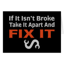 Twisted Wrench - FIX IT Greeting Cards
