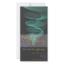 Twister | Aqua General Party Invitation Photo Card