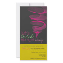 Twister | Fuchsia Bachelorette Invite Photo Card