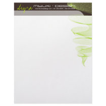Twister Lime Green Modern Designer Letterhead by color_therapy Twister Lime Green Modern Designer Letterhead