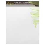 Twister Lime Green Modern Designer Letterhead