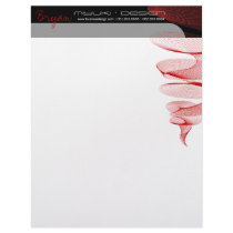 Twister Red Modern Designer Template Letterhead by color_therapy Twister Red Modern Designer Template Letterhead