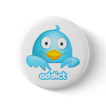 Twitter Addict Pinback Buttons