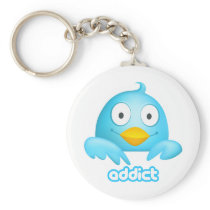 Twitter Addict Keychains
