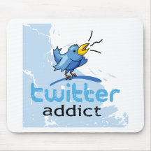 twitter addict mouse pad