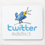 twitter addict mousepads