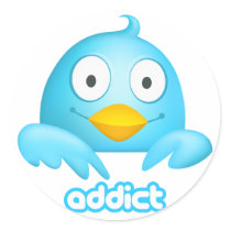 Twitter Addict Sticker