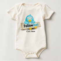 Twitter Baby Follow Me t-shirts by maoenterprises Twitter Baby Follow Me t-shirts