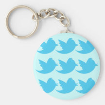 Twitter Bird Keychain