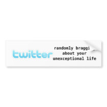 twitter bumper stickers by jackieXTC twitter bumper stickers