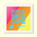 Twitter DanBizet QR Code Magnet