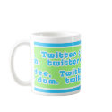 Twitter Dee Twitter Dum Mug  (light green bgrnd)