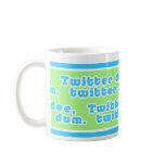 Twitter Dee Twitter Dum Mug  (light green bgrnd)